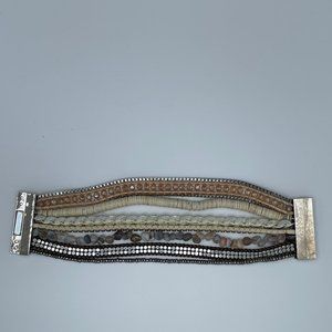 Victoria Emerson Layered Bracelet with magnetic closure